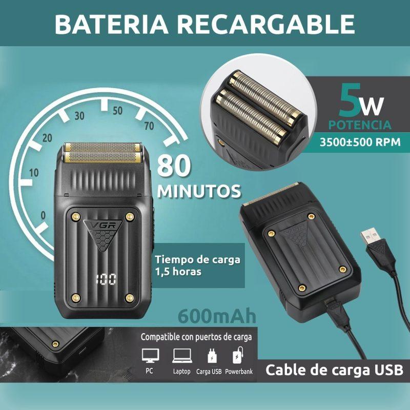VGR V-363 - Professional Electric Hair Clipper and Trimmer for Men - Rechargeable - LED Display - Water-Resistant — image 3