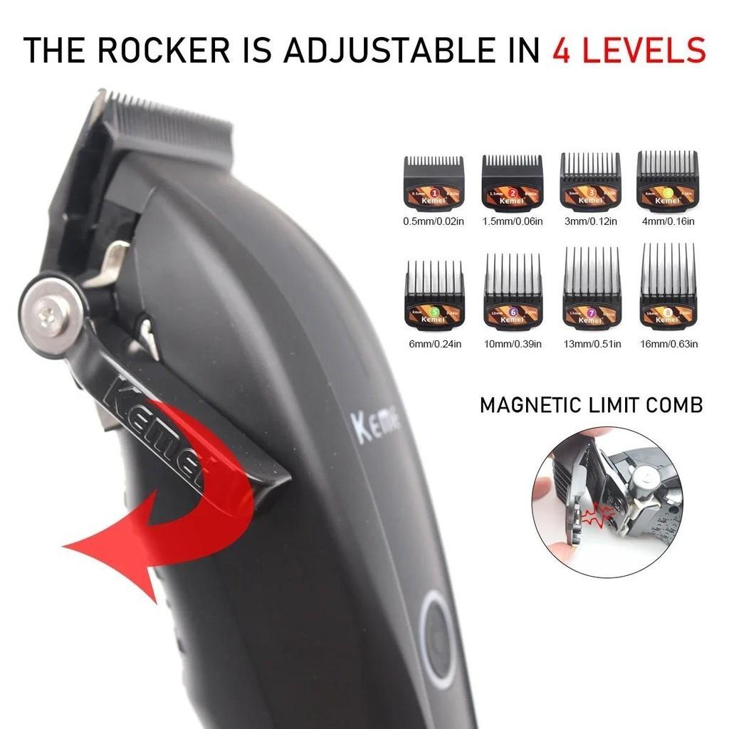 Kemei KM-2286 - Professional Electric Hair Clipper for Men, Rechargeable, Multi-Purpose, 4500 mAh Battery — image 5