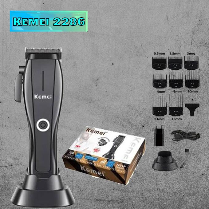 Kemei KM-2286 - Professional Electric Hair Clipper for Men, Rechargeable, Multi-Purpose, 4500 mAh Battery