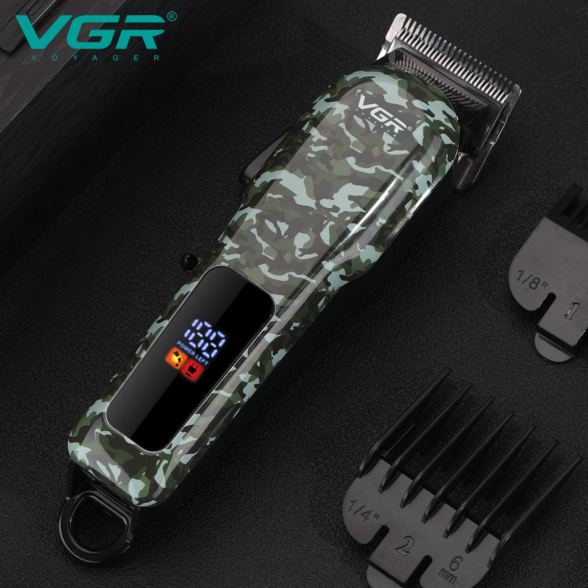 VGR V-665 - Professional Electric Hair Clipper for Men, Rechargeable, Stainless Steel Blades, 200-Minute Runtime — image 2