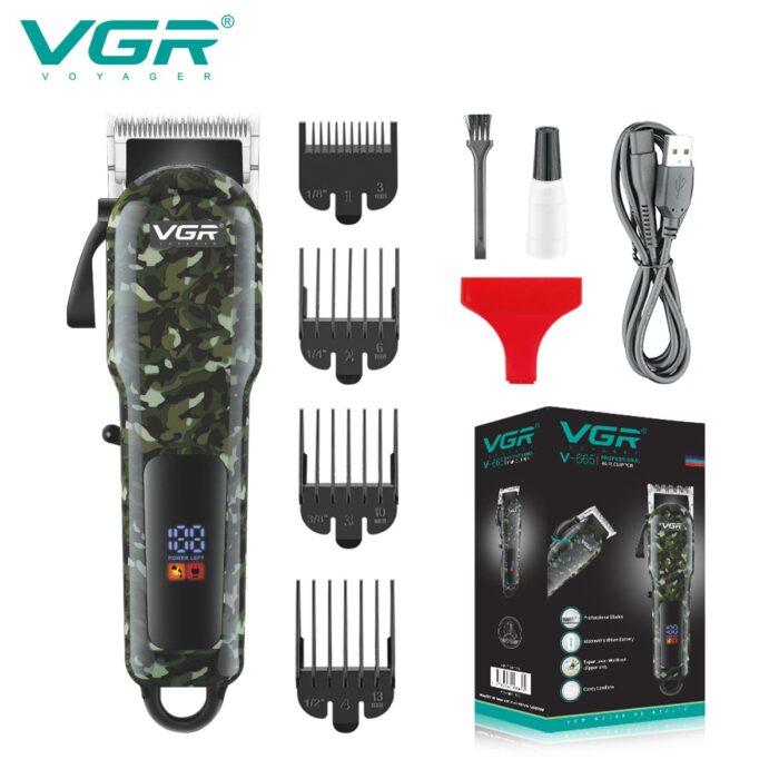 VGR V-665 - Professional Electric Hair Clipper for Men, Rechargeable, Stainless Steel Blades, 200-Minute Runtime — image 3