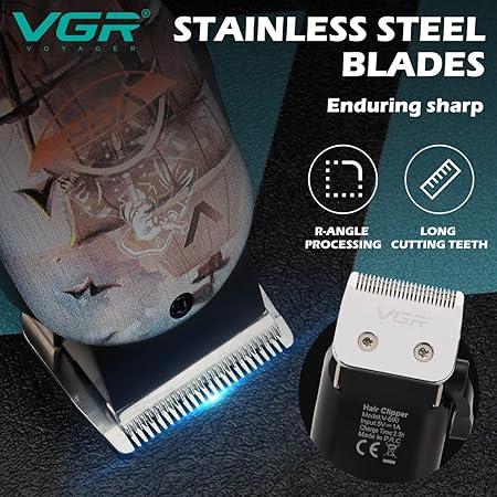 VGR V-690 Professional Hair Cutting Machine - Wireless Rechargeable Electric Hair Clipper for Men — image 2