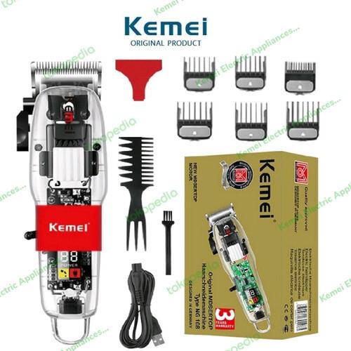 KM-208 Professional Rechargeable Electric Hair Clipper for Men - Comfortable Design, Multiple Heads, Easy Maintenance — image 5