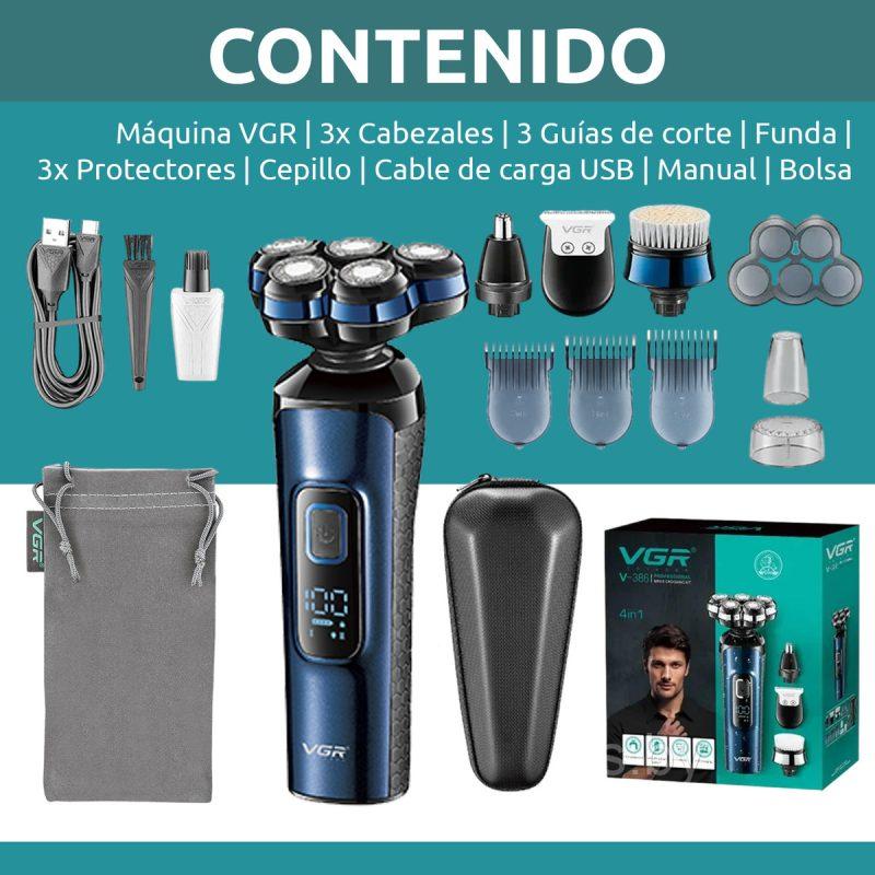 VGR V-386 - Professional Electric Hair Clipper and Trimmer for Men - Rechargeable 3-in-1 Grooming Kit - IPX5 Water-Resistant — image 3