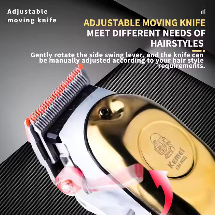 Kemei KM-2628 Professional Electric Hair Clipper for Men - Rechargeable, LCD Display, for All Hair Types — image 3