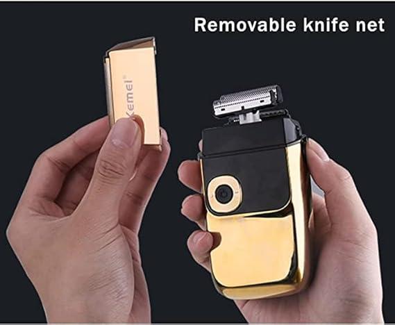 KM-2028 - Professional Electric Hair Clipper for Men, Wireless, USB Rechargeable, LCD Display, Gold by Kemei — image 3