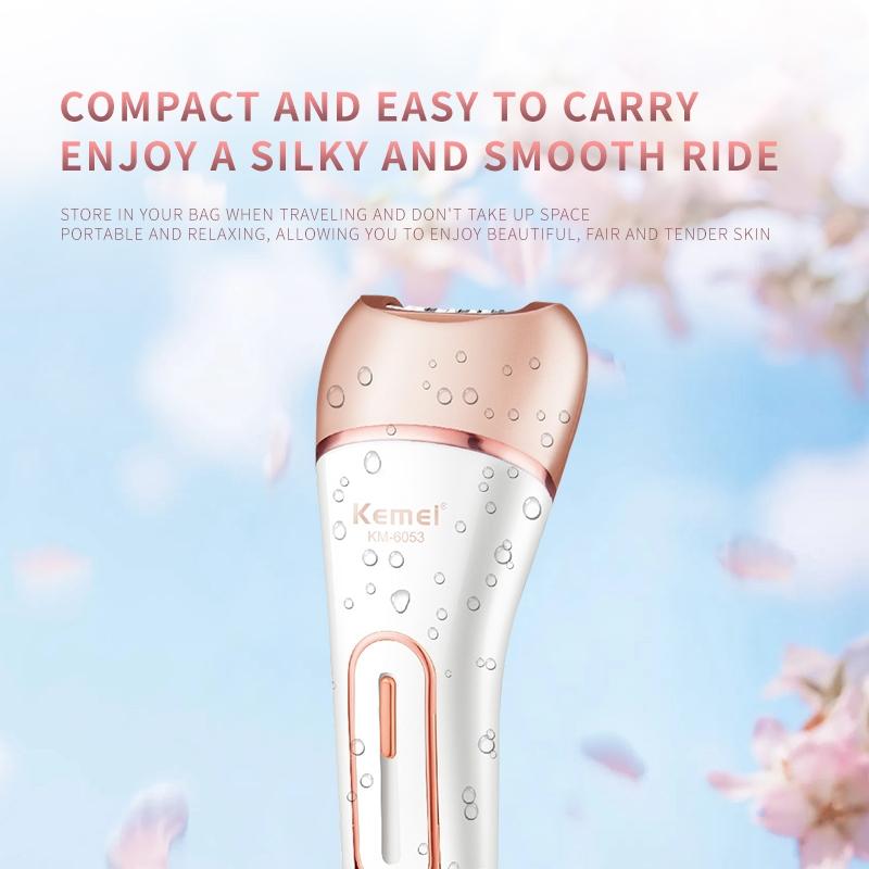 Kemei KM-6053 Hair Removal Machine for Women - Multi-Purpose, Rechargeable, Comfortable Design — image 2
