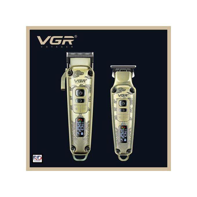VGR V-643 Professional Metal Electric Hair Clipper with Digital Display and Ceramic Blades for Men — image 3