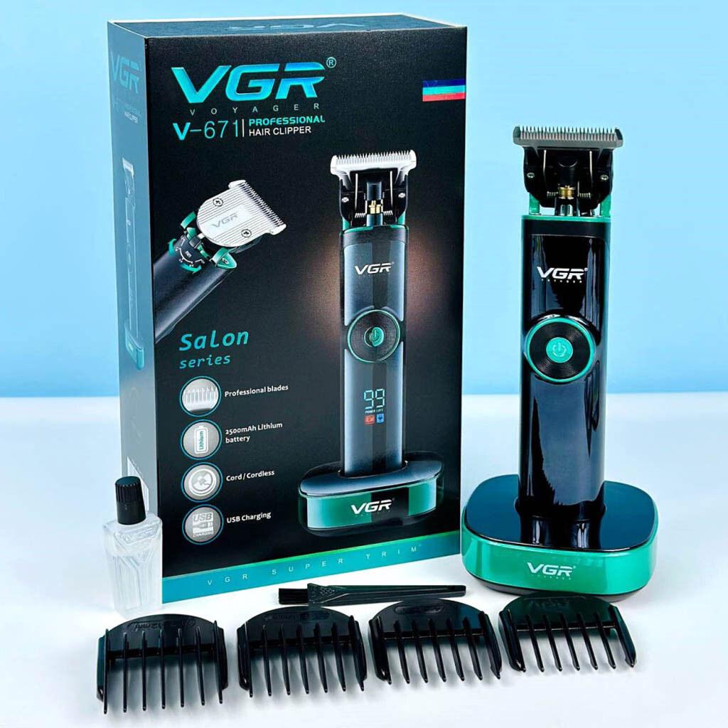 VGR V-671 - Professional Electric Hair Clipper for Men from VGR, Rechargeable, Digital Display, Dual Motor, 2500 mAh Lithium Ion Battery — image 2