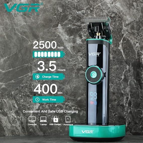 VGR V-671 - Professional Electric Hair Clipper for Men from VGR, Rechargeable, Digital Display, Dual Motor, 2500 mAh Lithium Ion Battery — image 4