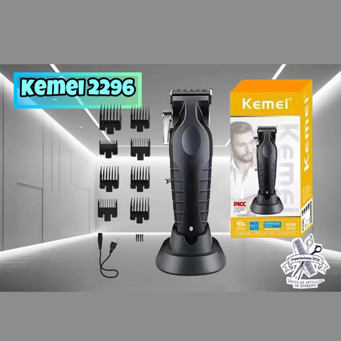 KM-2296 - Professional Electric Hair Clipper for Men, Rechargeable, Modern Design with Precise Blades