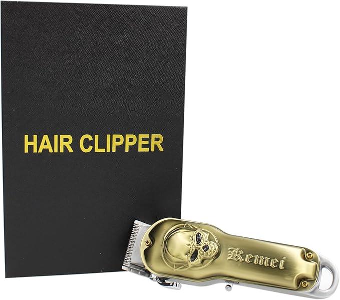KM-1961 Professional Electric Hair Clipper for Men - Rechargeable, Gold, 2500 mAh Lithium Battery — image 3