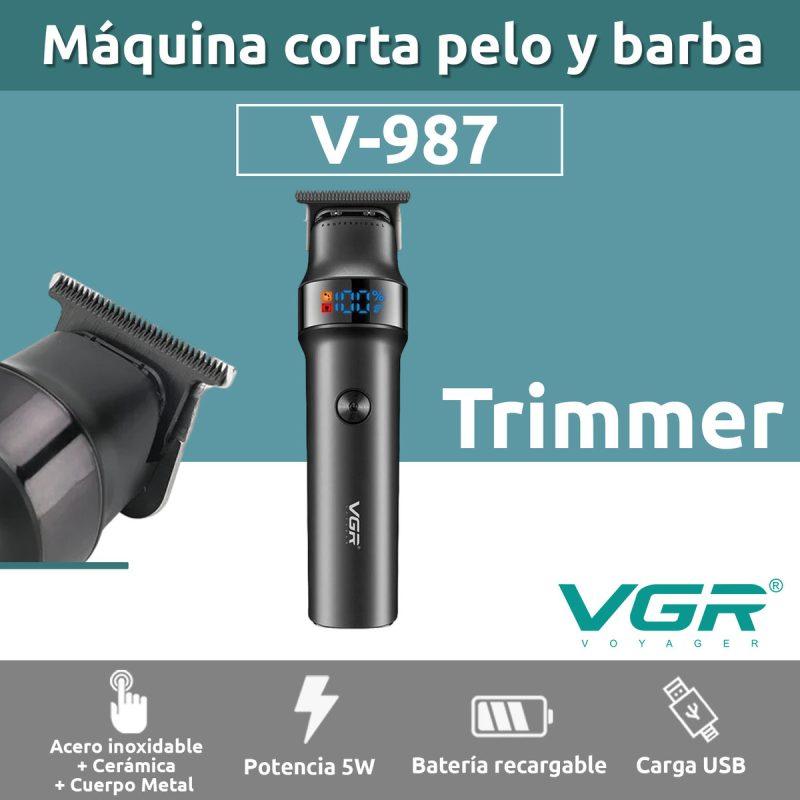 VGR V-987 - Professional Electric Hair Clipper for Men, Rechargeable, Ceramic Blades, Rust-Resistant — image 2