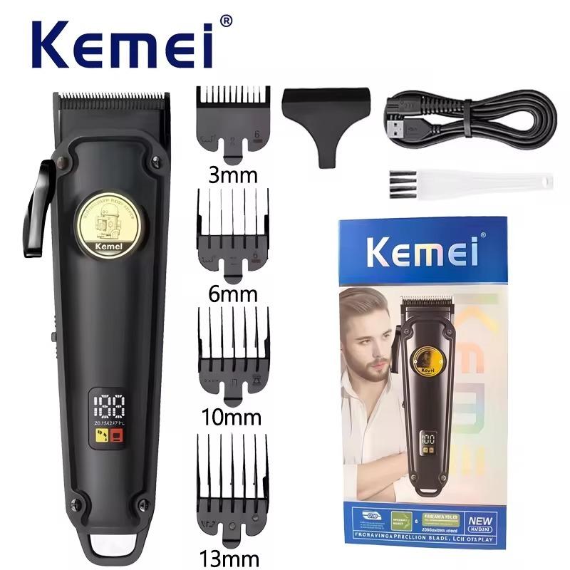 Kemei KM-2372 Professional Rechargeable Electric Hair Clipper for Men - with Colored LED Display and 7000RPM Speed — image 2