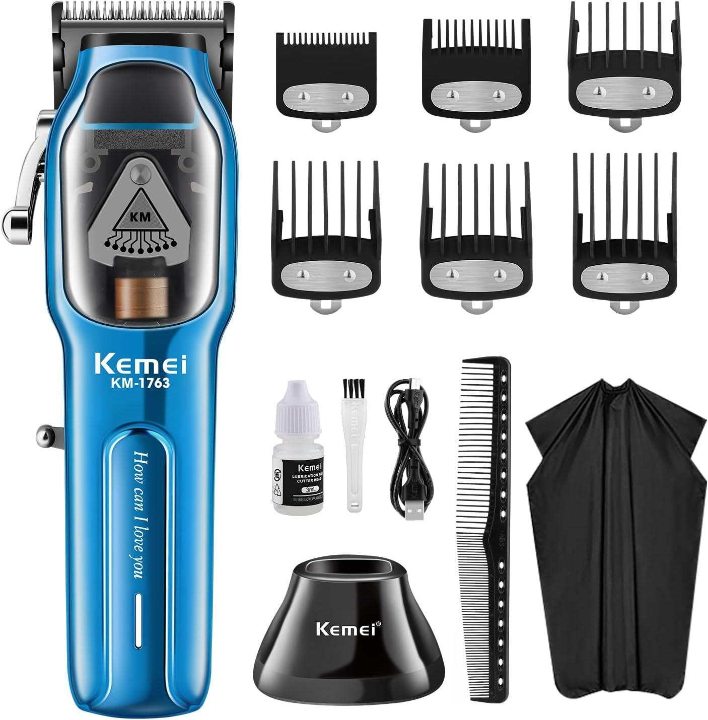 Kemei KM-1763 Professional Electric Hair Clipper for Men - 9000 RPM, 10W, Metal Frame, Rechargeable — image 3