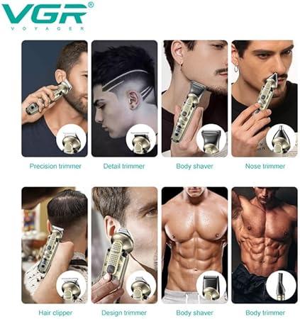 VGR V-095 - Professional Electric Hair Clipper for Men - Rechargeable - Multi-Color - 6 in 1 — image 5
