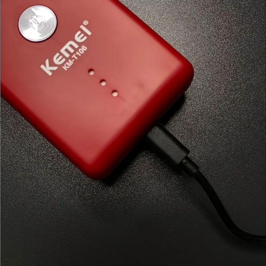 KM-T106 Professional Electric Hair Clipper for Men - Rechargeable, with Fast Charging Technology — image 3