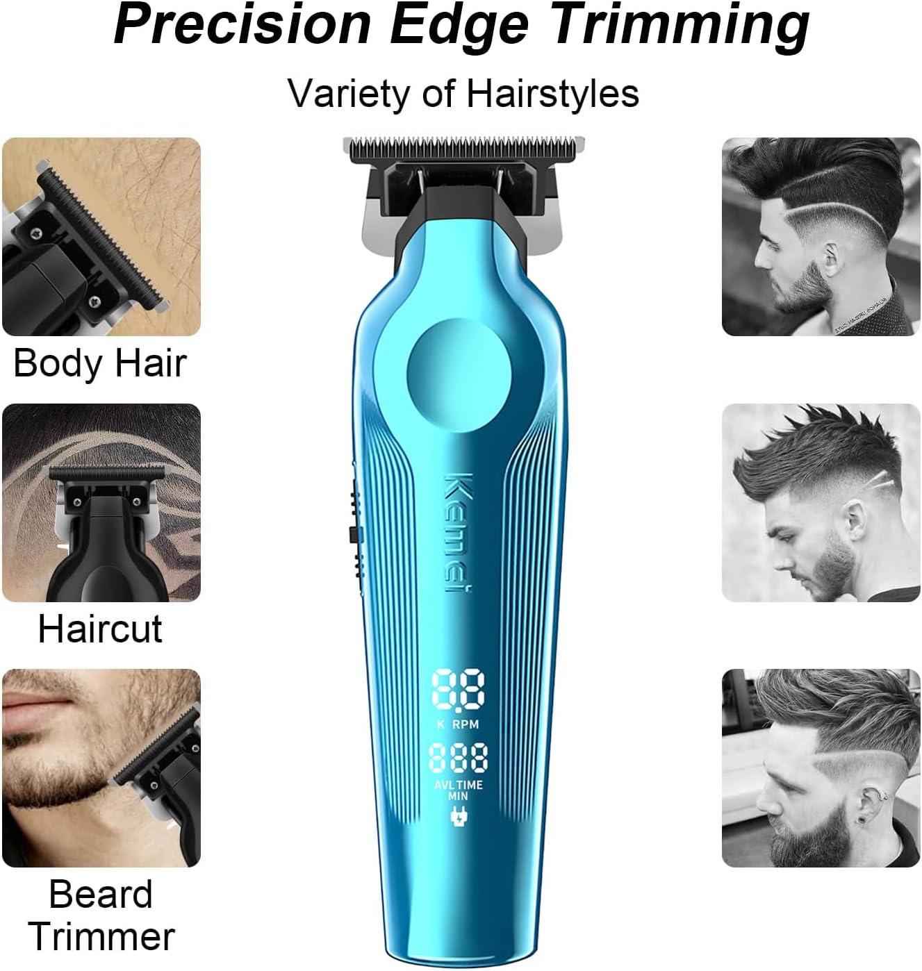 Kemei KM-264 - Professional Rechargeable Electric Hair Clipper for Men, Equipped with Precision Blades and 3 Combs with Different Lengths — image 2