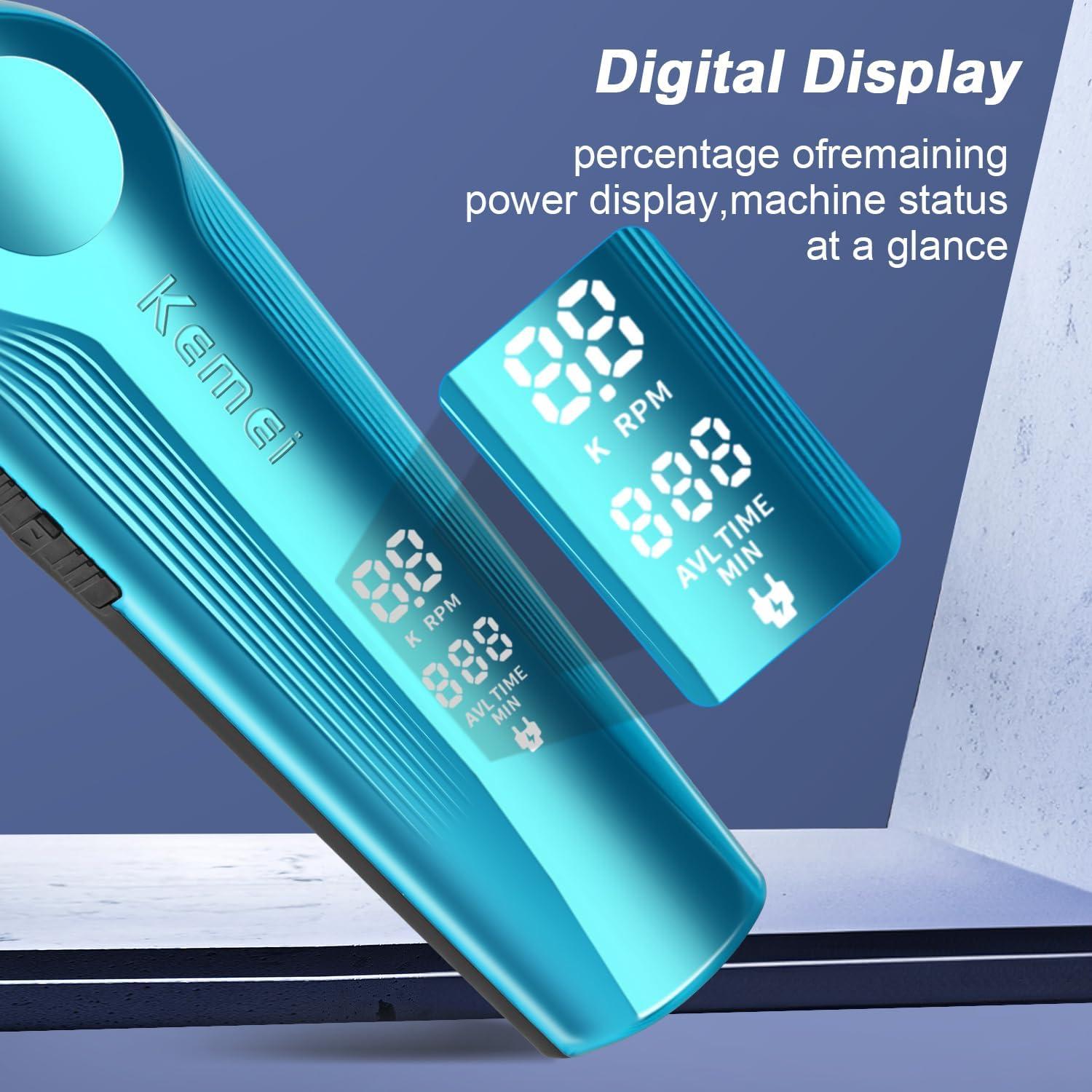 Kemei KM-264 - Professional Rechargeable Electric Hair Clipper for Men, Equipped with Precision Blades and 3 Combs with Different Lengths — image 3
