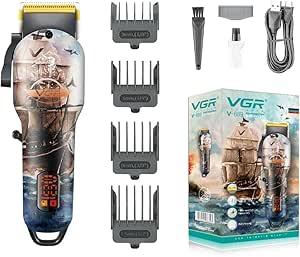V-689 - VGR Professional Rechargeable Electric Hair Clipper for Men - with LED Display and Titanium Blades — image 4