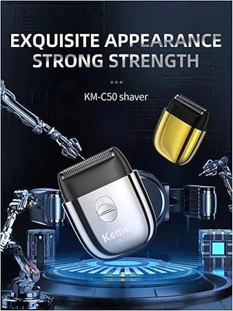 KM-C50 - Professional Rechargeable Electric Hair Clipper for Men, Compact Size with Stainless Steel Blades — image 2