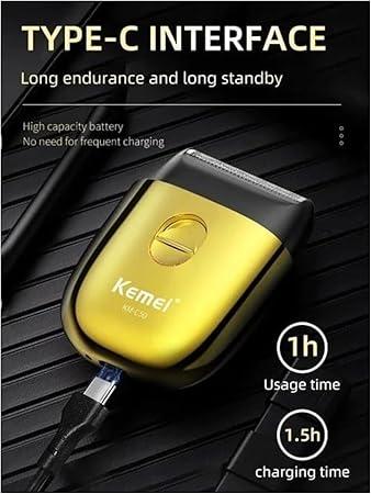 KM-C50 - Professional Rechargeable Electric Hair Clipper for Men, Compact Size with Stainless Steel Blades — image 5