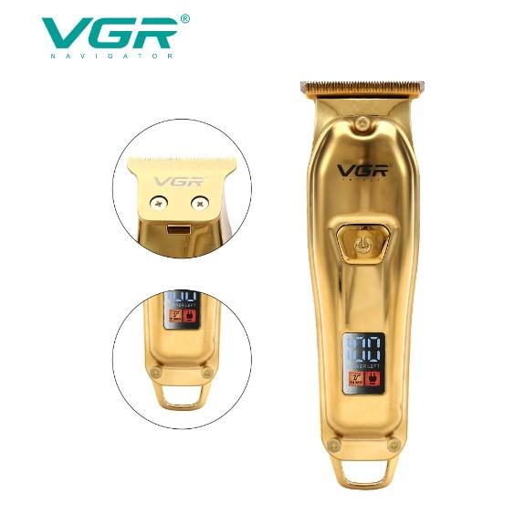 V-965 - VGR Professional Electric Hair Clipper for Men, Cordless Rechargeable via USB, Stainless Steel Blades — image 4