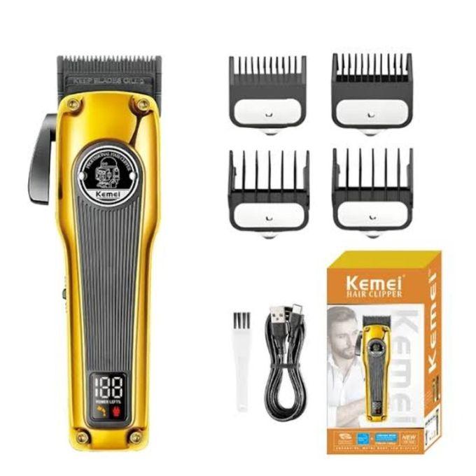 Kemei KM-1825 Professional Electric Hair Clipper for Men - USB Rechargeable, Diamond-Like Coated Blade, Size 4*6*17 — image 2
