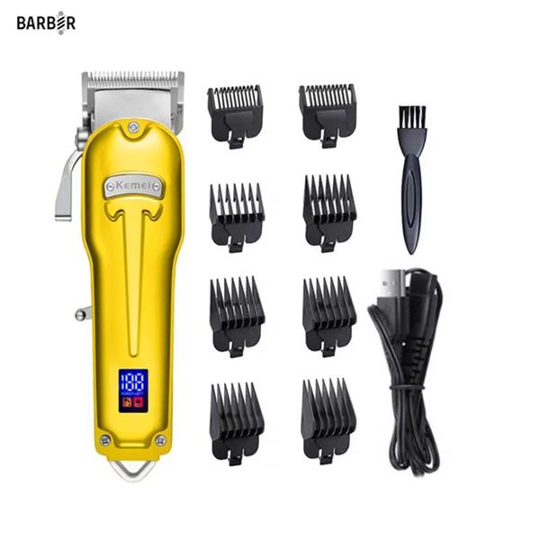 KM-9551 - Kemei Professional Electric Hair Clipper for Men, Rechargeable, Multi-Head, Comfortable Design — image 2
