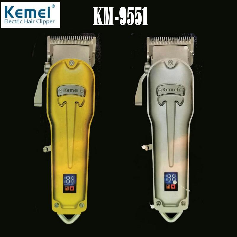 KM-9551 - Kemei Professional Electric Hair Clipper for Men, Rechargeable, Multi-Head, Comfortable Design — image 3