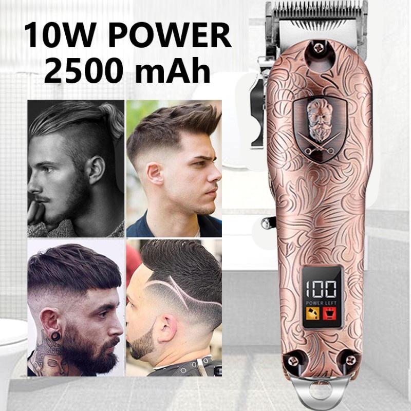 KM-3705 - Professional Electric Hair Clipper for Men, Rechargeable - All-Metal - 10 Watts - 2500 mAh