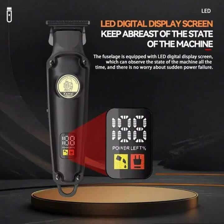 KM-2371 Electric Hair Clipper for Men - Professional, Rechargeable, Cordless, 7000 RPM
