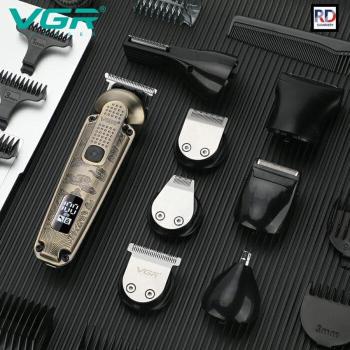 VGR V-103 - 8-in-1 Professional Electric Hair Clipper Kit for Men, Rechargeable - Complete Set of 28 Pieces - Water Resistant IPX6 — image 2