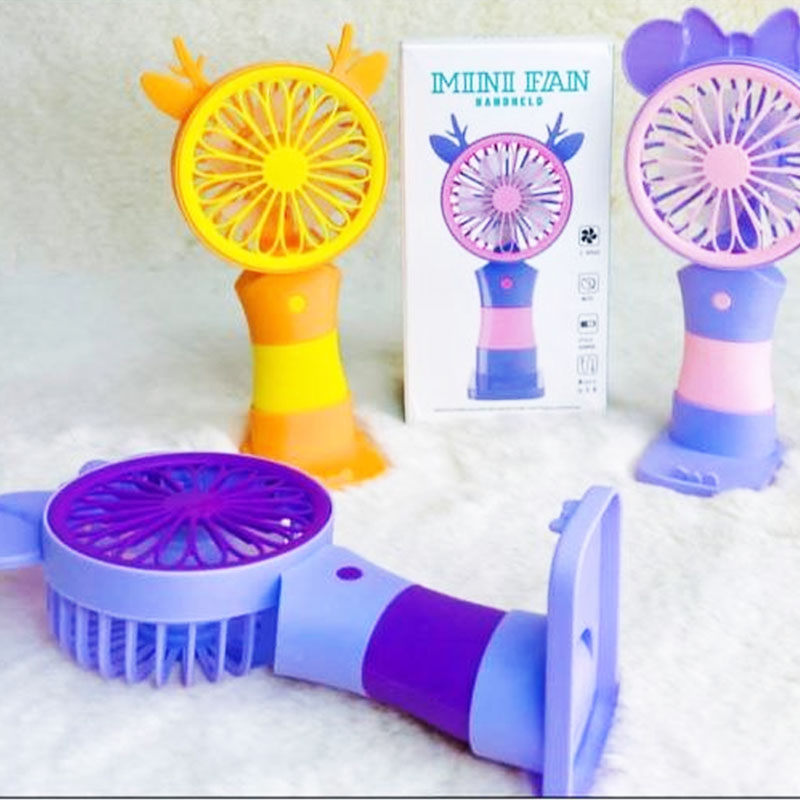 USB Charging Fan 279 (858-5) - Portable folding fan with LED light, 1200 mAh battery, 3 speed modes — image 4