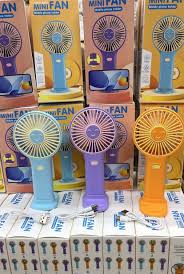 USB Charging Fan (858-6) - Desktop and handheld fan with USB charging, 3 speeds, removable stand — image 2