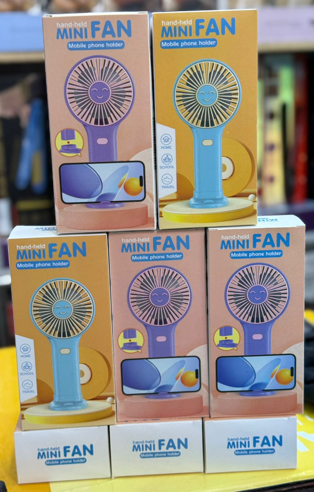 USB Charging Fan (858-6) - Desktop and handheld fan with USB charging, 3 speeds, removable stand — image 5