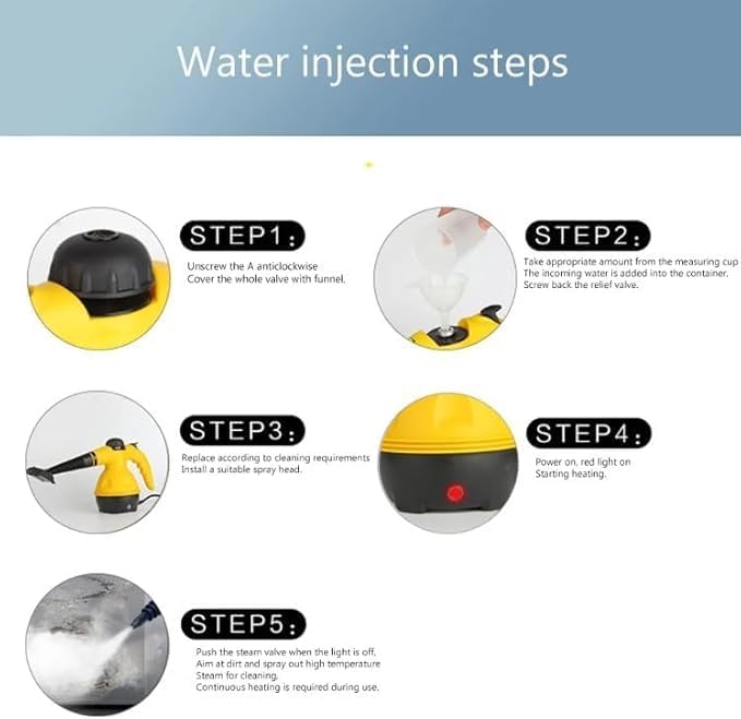 STEM CLEANER Steam Cleaning Device (854-17) - 1000 watts power for deep cleaning without chemicals — image 3