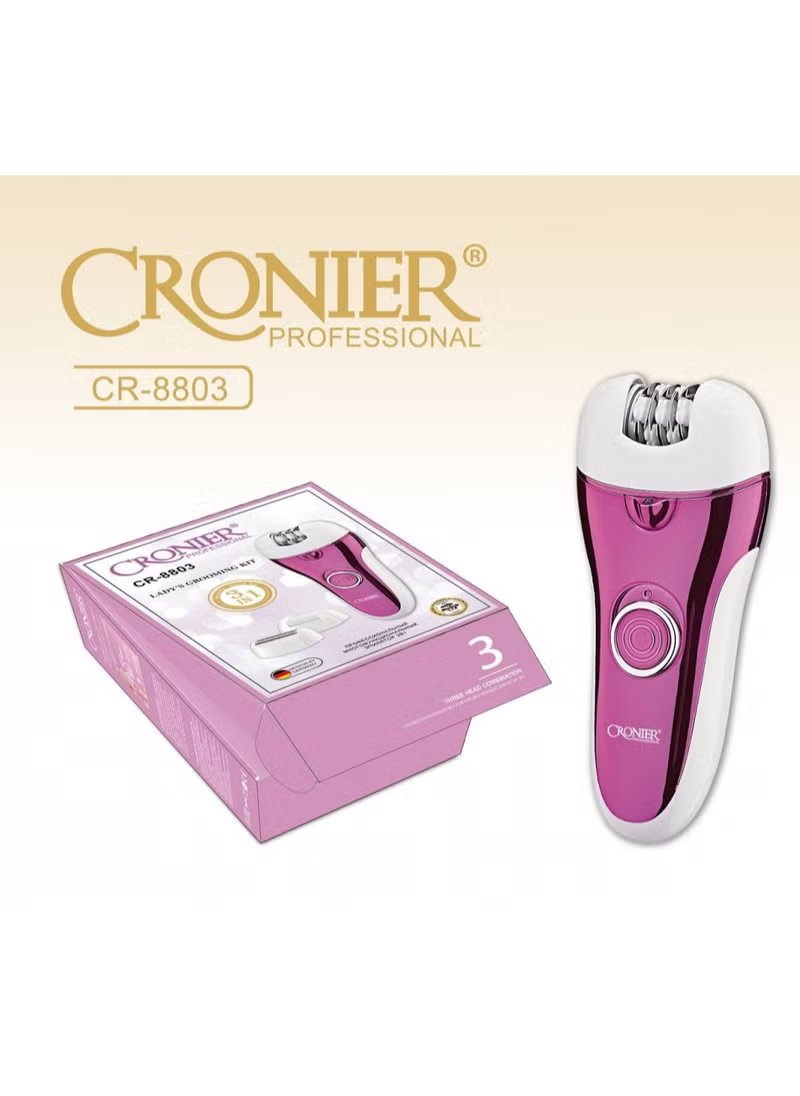 CR-8803 Cronier 3-in-1 Hair Removal Device - Wireless for dry and wet use — image 5