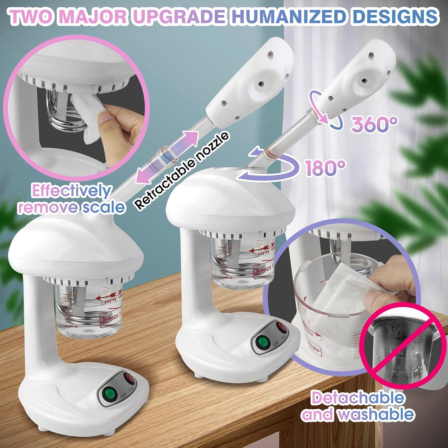 Nano Ionic Facial Steamer - 360-degree rotating arm (2-853) — image 5