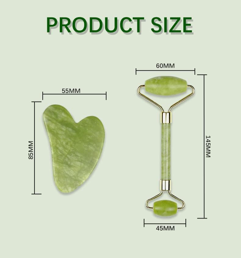 3-in-1 Skin Care Set (jade + gua sha + derma roller) - (10-852) — image 3
