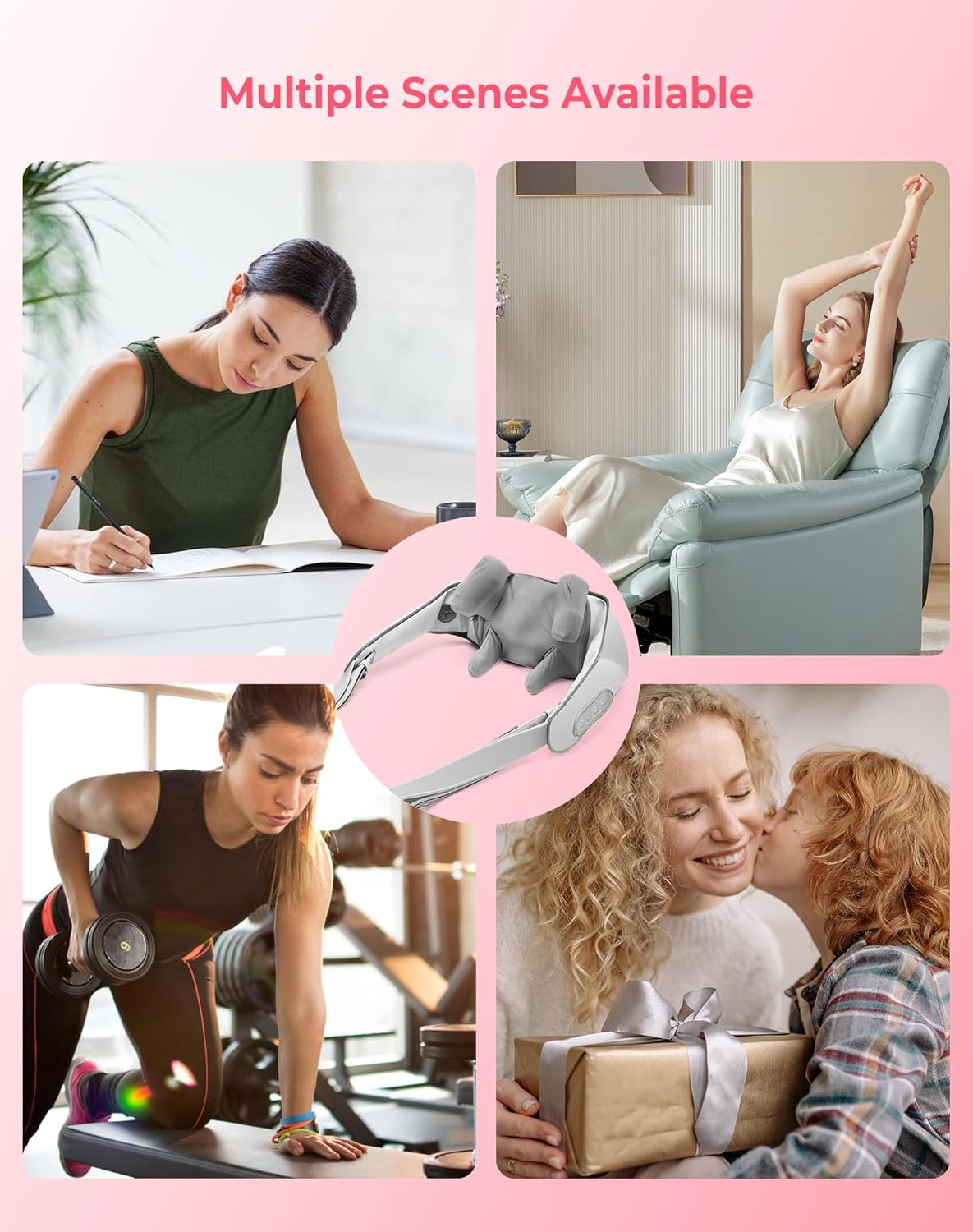 Wireless Shiatsu Neck Massage Device - (7-851) — image 2