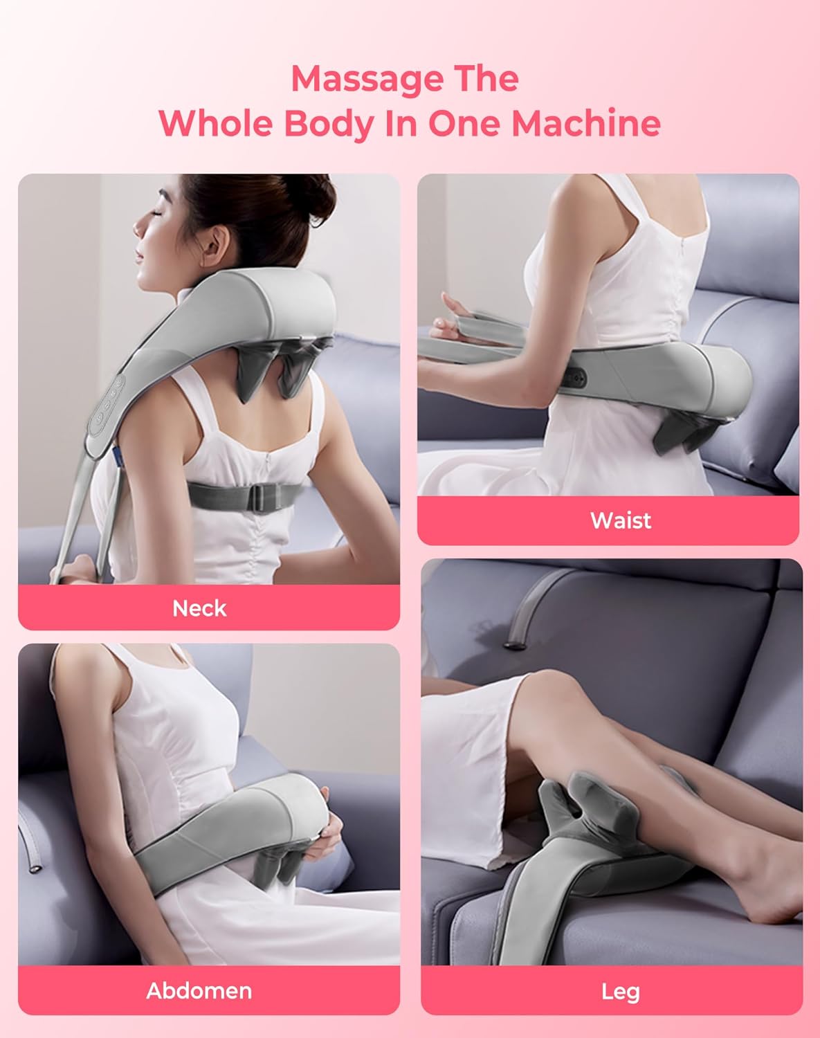 Wireless Shiatsu Neck Massage Device - (7-851) — image 3