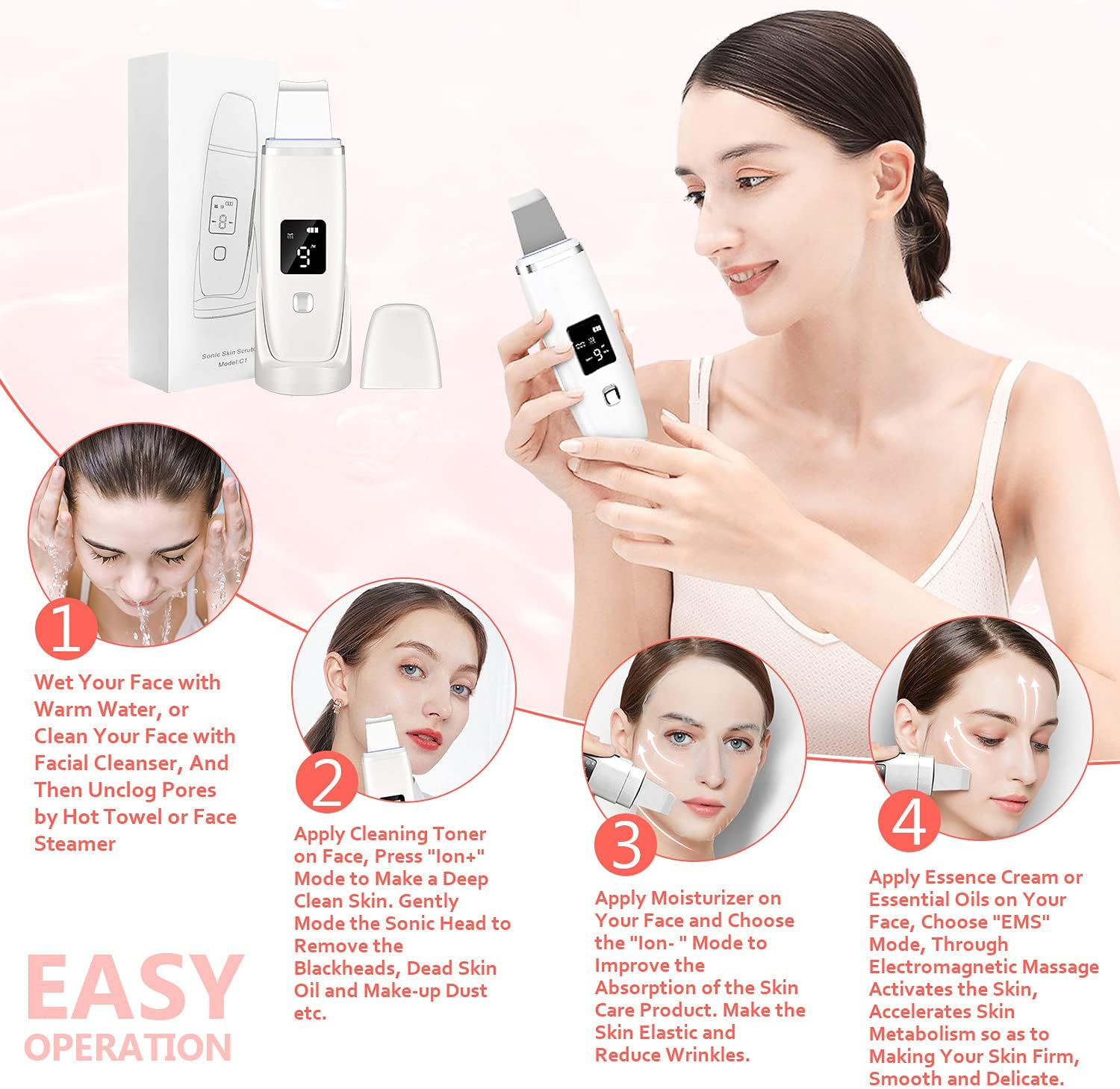 Ultrasonic Skin Cleansing Device - (11-853) — image 2