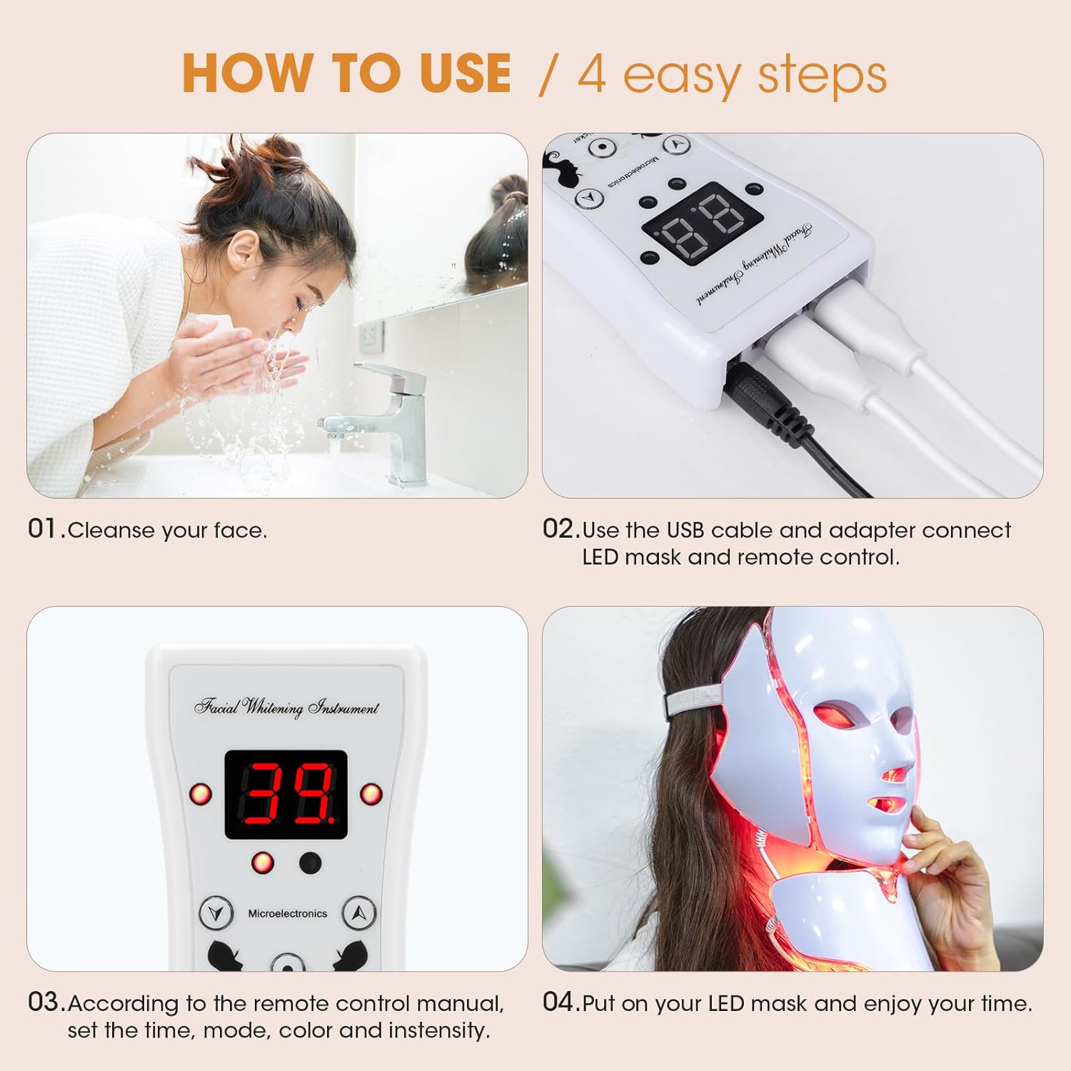 Photon Light Mask for Face and Neck - (10-853) — image 3