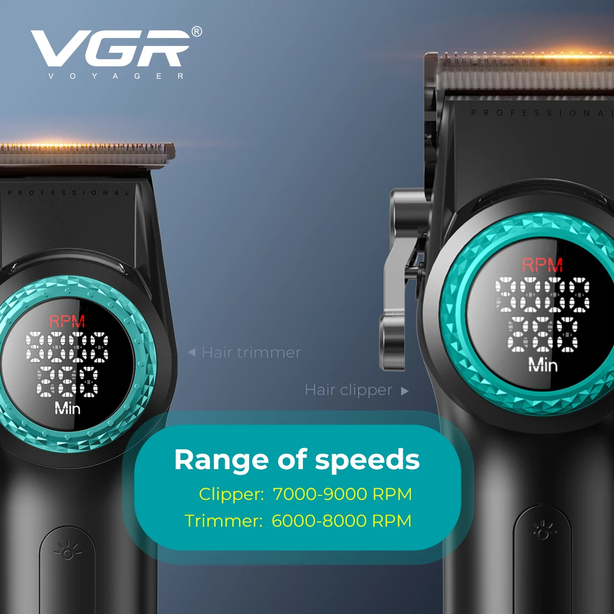 طقم في جي ار ستيلس برو 4 في 1 - VGR Stepless Pro 4-in-1 طقم أسود