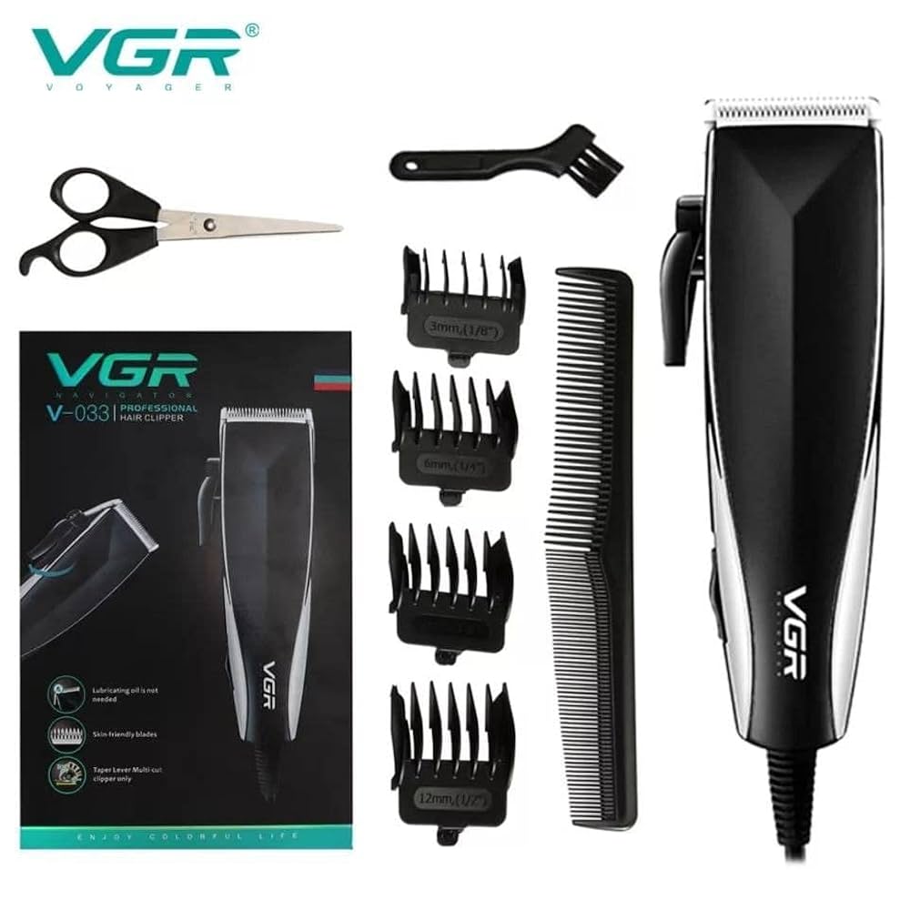 VGR Stainless Steel Hair Clipper - V-033 Model