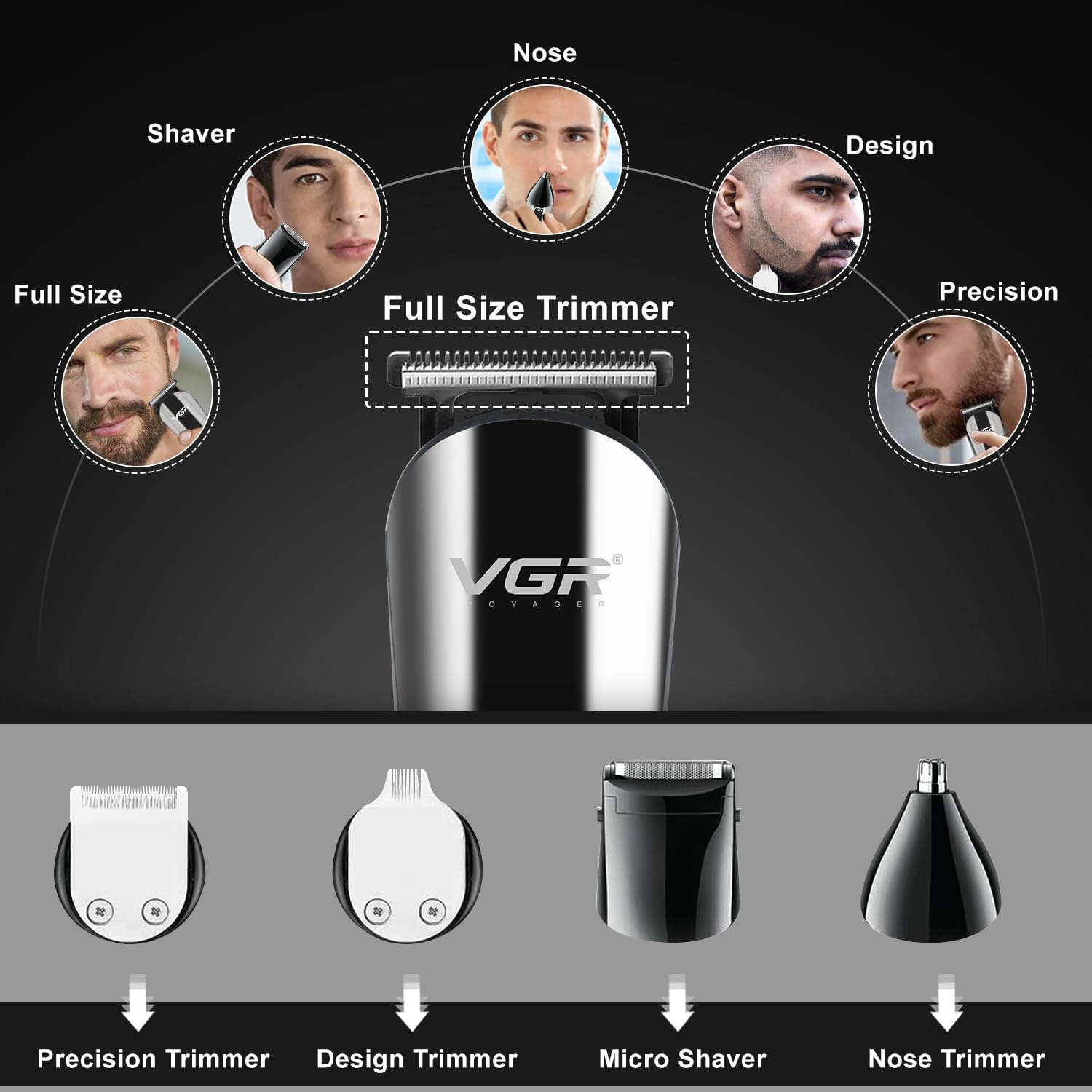 ماكينة حلاقة في جي ار 11 في 1 - V-107 مكنه