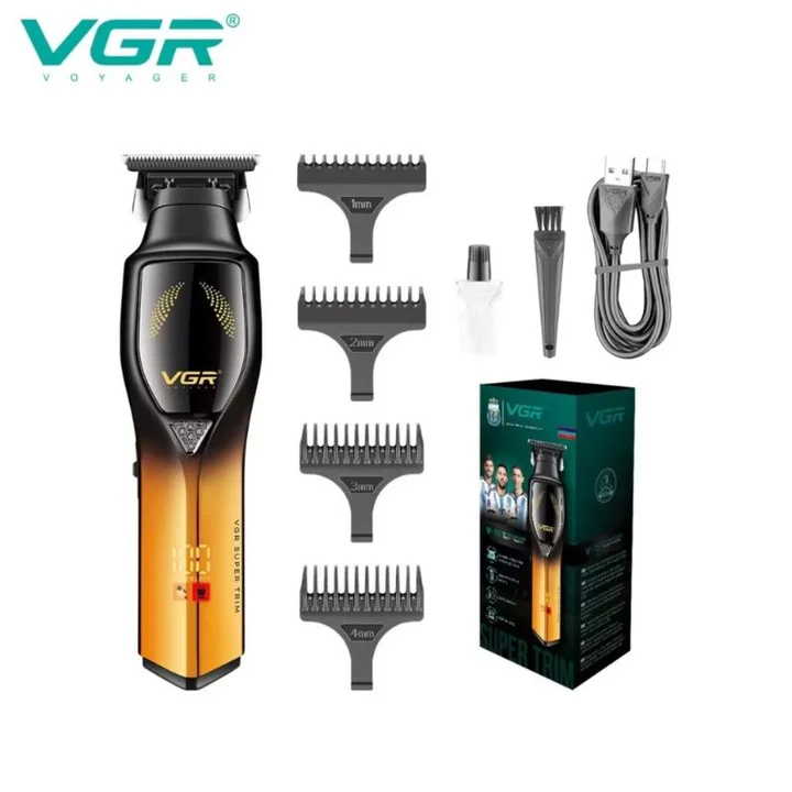 VGR Color Digital Display Hair Clipper - V-187 Model