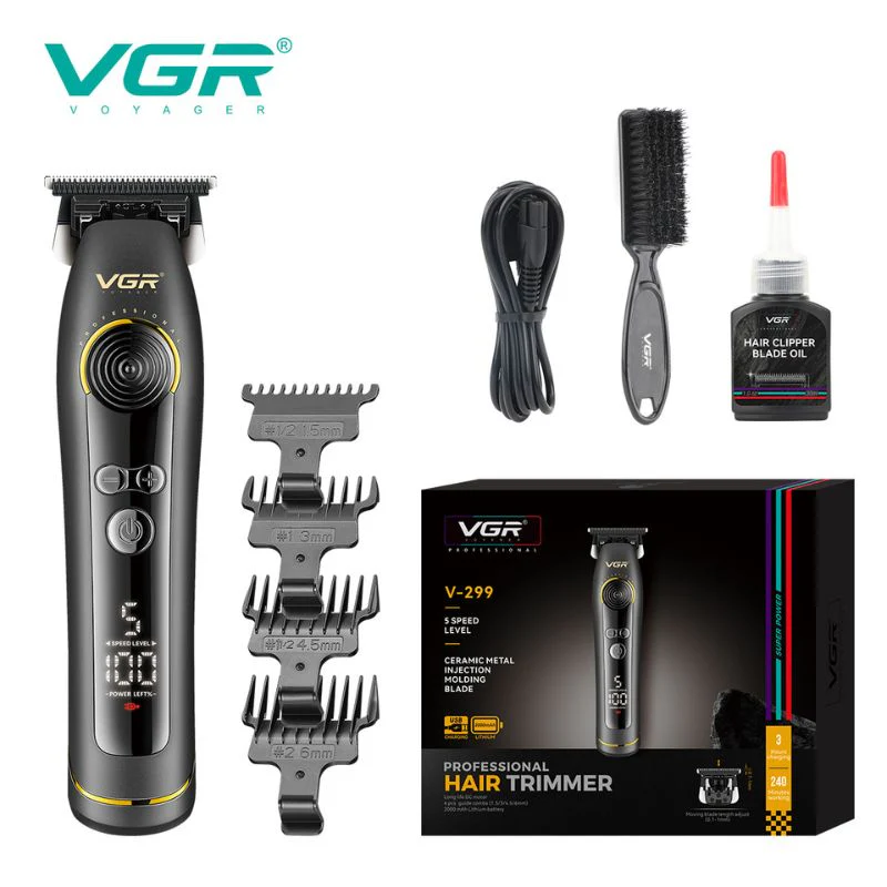 VGR Hair Cutter with DLC Blades - V-299