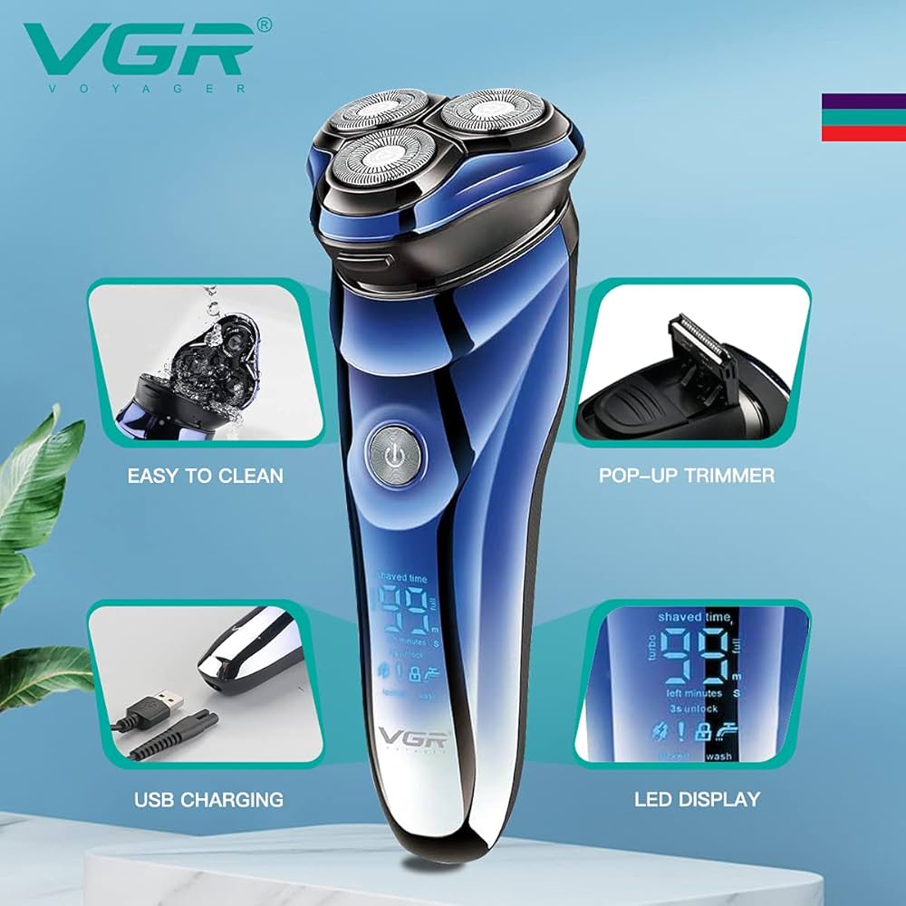 VGR Beard Trimmer with Floating Heads - V-305